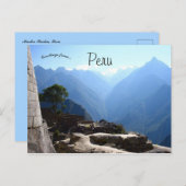 Machu Picchu Peru Briefkaart (Voorkant / Achterkant)