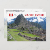 Machu Picchu, Peru Briefkaart (Voorkant / Achterkant)