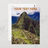  Machu Picchu, Peru Briefkaart (Voorkant / Achterkant)