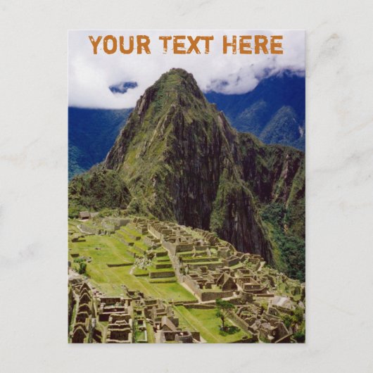  Machu Picchu, Peru Briefkaart (Voorkant)