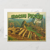 Machu Picchu Peru Briefkaart (Voorkant / Achterkant)