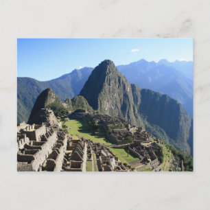 Machu Picchu Peru Bruidsfeest Spel Postcard Briefkaart