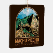 Machu Picchu Peru  Emblem Keramisch Ornament (Rechts)