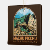 Machu Picchu Peru  Emblem Keramisch Ornament (Links)