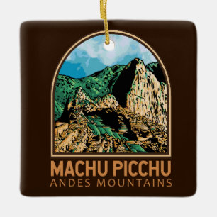 Machu Picchu Peru  Emblem Keramisch Ornament