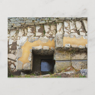 Machu Picchu, Peru, fontein Briefkaart