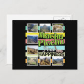 Machu Picchu Peru Geluk Briefkaart (Voorkant / Achterkant)
