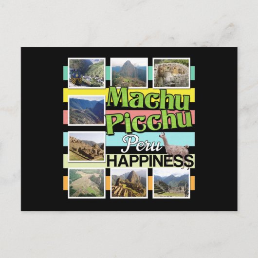 Machu Picchu Peru Geluk Briefkaart (Voorkant)