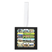 Machu Picchu Peru Geluk Kubus Ornament (Voorkant)