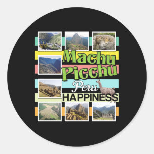Machu Picchu Peru Geluk Ronde Sticker