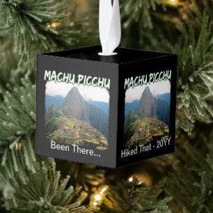 Machu Picchu Peru - Huayna Picchu Mountain Kubus Ornament