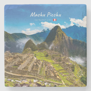 Machu Picchu, Peru - Inca Citadel Ruïnes Stenen Onderzetter