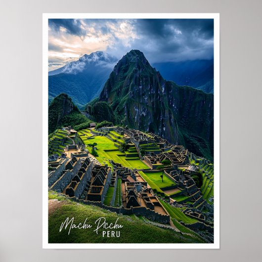 Machu Picchu Peru is de prachtige toeristische pla Poster (Voorkant)