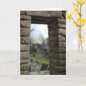 Machu Picchu, Peru Kaart (Gele Bloem)
