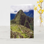 Machu Picchu, Peru Kaart (Gele Bloem)