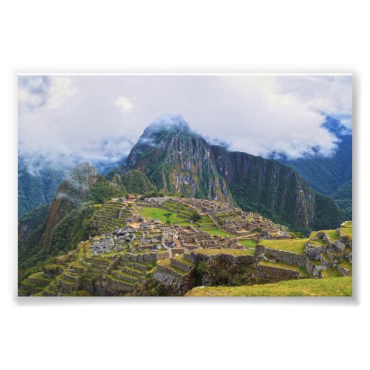 Machu Picchu, Peru, Overlook Foto Afdruk (Voorkant)