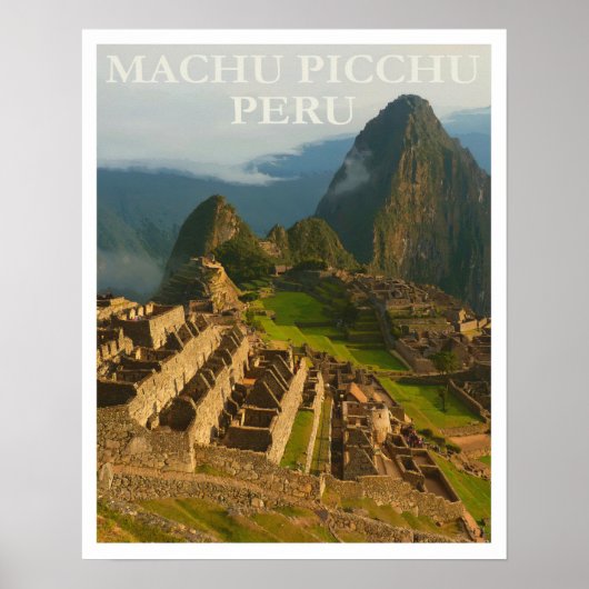 Machu Picchu Peru Reis Poster (Voorkant)