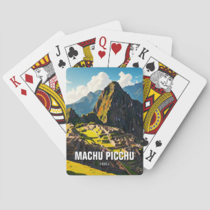 Machu Picchu Peru Reis Souvenir Pokerkaarten