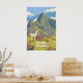 Machu Picchu Peru Reisposter Poster (Keuken)