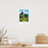 Machu Picchu Peru Reisprint Poster (Keuken)