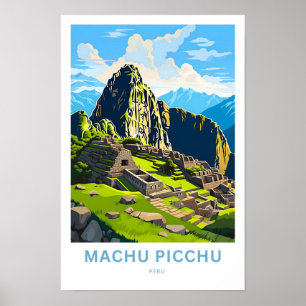 Machu Picchu Peru Reisprint Poster