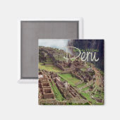 MACHU PICCHU Peru Reizen Souvenir Magnet Magneet (Voorkant / Achterkant)