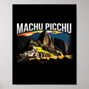 Machu Picchu Peru Reizen Wandelen Souvenir Cadeau Poster