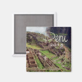 MACHU PICCHU Peru Souvenir Magnet Verander Jaar Magneet (Voorkant / Achterkant)