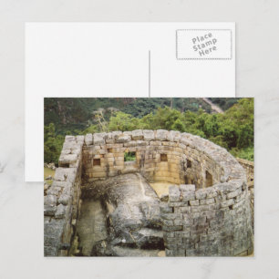 Machu Picchu Peru Temple of the Sun Ruins Briefkaart