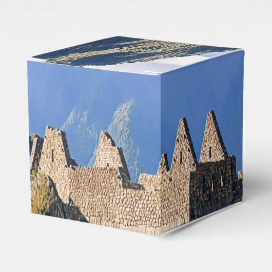 MACHU PICCHU - Peru - uitzicht Bedankdoosjes (Voorkant Zijde)