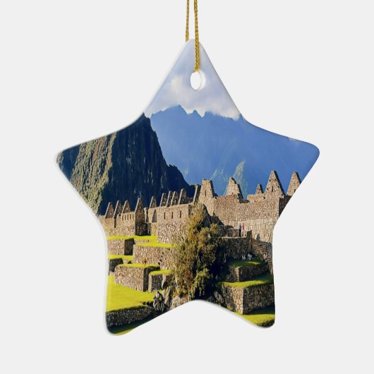 MACHU PICCHU - Peru - uitzicht Keramisch Ornament (Rechts)