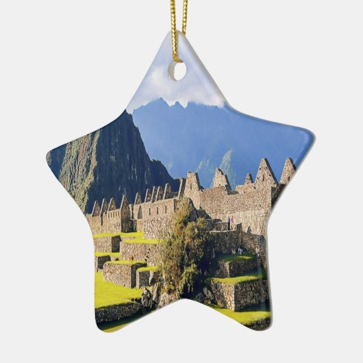 MACHU PICCHU - Peru - uitzicht Keramisch Ornament (Links)