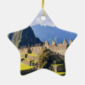 MACHU PICCHU - Peru - uitzicht Keramisch Ornament (Achterkant)