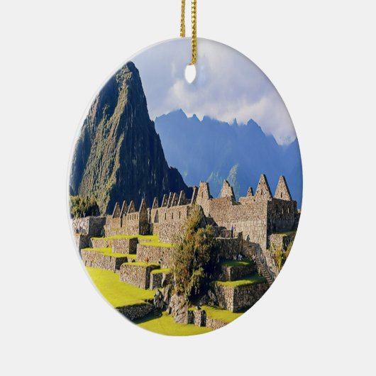 MACHU PICCHU - Peru - uitzicht Keramisch Ornament (Rechts)