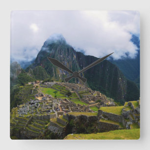 Machu Picchu, Peru Vierkante Klok