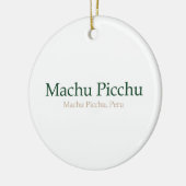 Machu Picchu, PeruMachu Picchu Keramisch Ornament (Links)