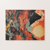 Machu Picchu Reizen Kunst  puzzel Legpuzzel (Horizontaal)