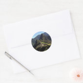 Machu-Picchu Ronde Sticker (Envelop)