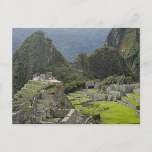 Machu Picchu, ruïnes of Inca city, Peru. 2 Briefkaart