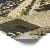 Machu Picchu, ruïnes of Inca city, Peru. Poster (Hoek)