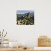 Machu Picchu, ruïnes of Inca city, Peru. Poster (Keuken)