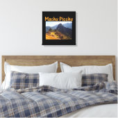 machu picchu ruïnes peru zonsopgang canvas afdruk (Insitu (Slaapkamer))