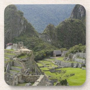 Machu Picchu, ruïnes van Inca-stad, Peru. 2 Drankjes Onderzetter