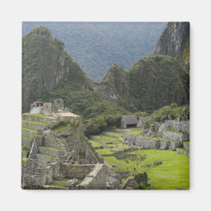 Machu Picchu, ruïnes van Inca-stad, Peru. 2 Magneet