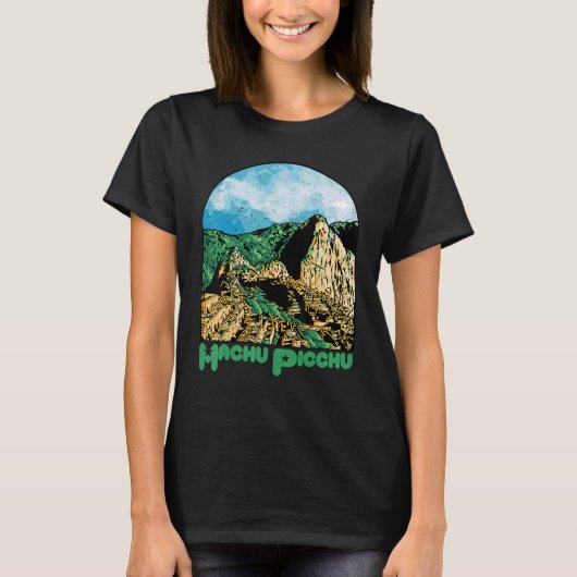 Machu Picchu Souvenir Peru Ruined city South Ameri T-shirt (Voorkant)