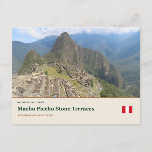 Machu Picchu Stenen Terrassen Briefkaart