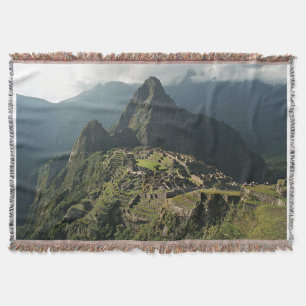 Machu Picchu Woven Throw Blanket / Wall Hanging Deken