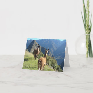 Machu Pichu Notecard Kaart