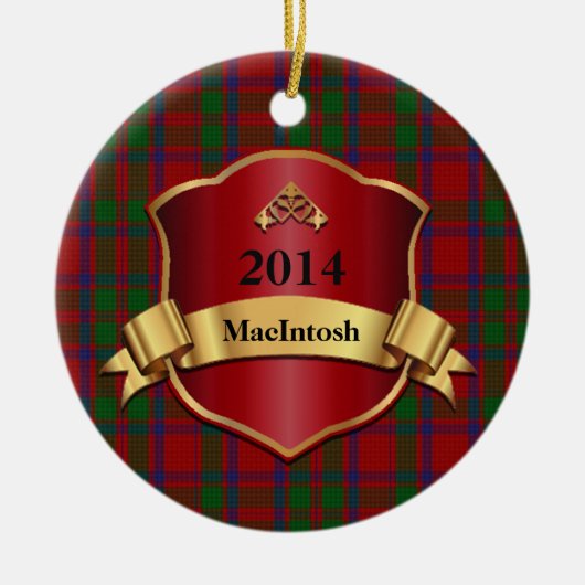 MacIntosh Tartan Aangepast ornament (Voorkant)