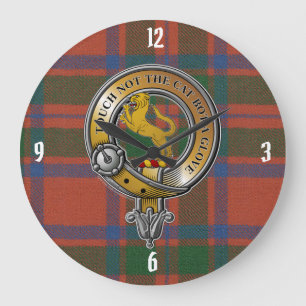 MacIntosh Tartan & Badge Grote Klok